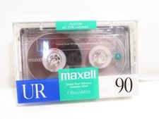 1 Pack Maxell UR 90 Normal BIAS Audio Cassettes, Brand New Sealed