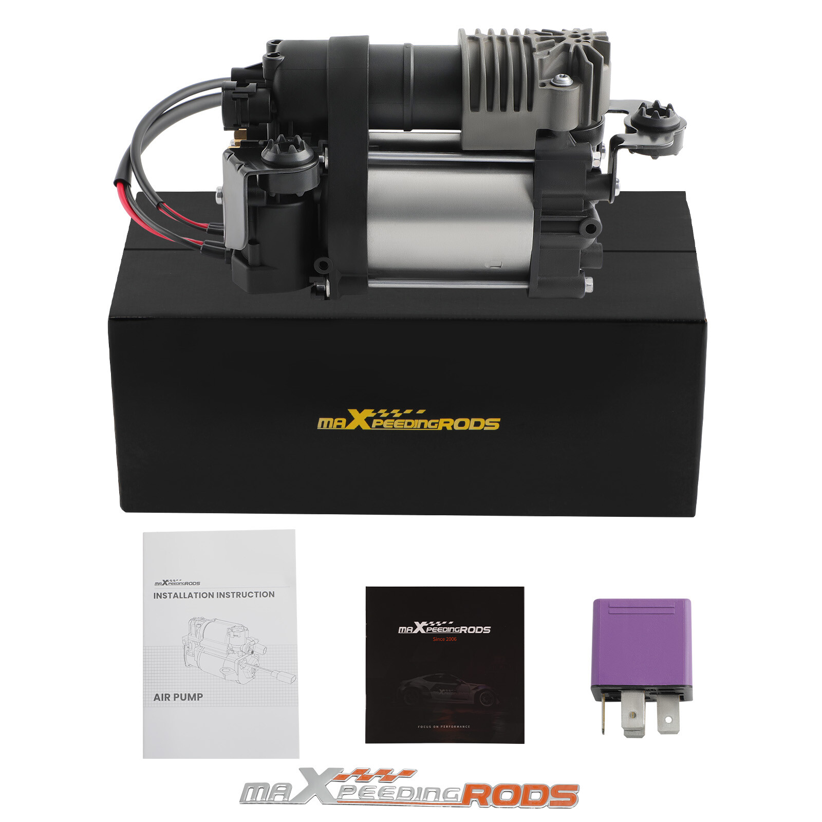 Air Suspension Compressor + Relay kit for Dodge Ram 1500 3.0L 3.6L 5.7L for Jeep-image