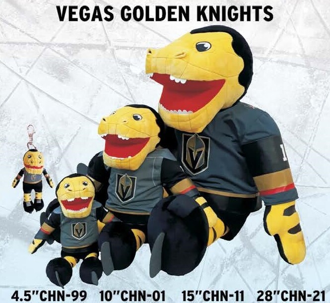 Las Vegas Golden Knights NHL Mascot Chance Gold Jersey  display picture 2