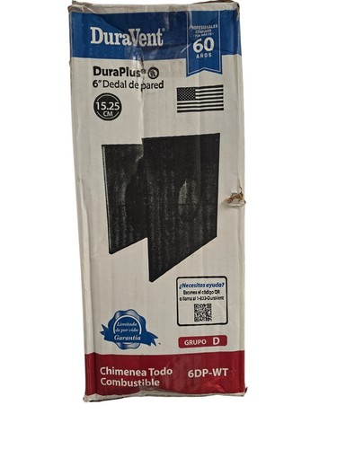 DuraVent 6DP-WT DuraPlus 6 pollici Ditale da parete SCATOLA APERTA - Foto 2 di 7
