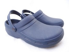 Crocs Shoes Men's 11 Navy Bistro Slip Resistant Work Clogs Chef Nurse GOOD 