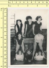 School Girls Physical Education PE Vaulting Horse vintage original old photo