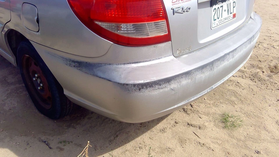 2003 2004 2005 Kia Rio Rear Bumper Cover Assembly Oem Back Silver - Image 4 of 4