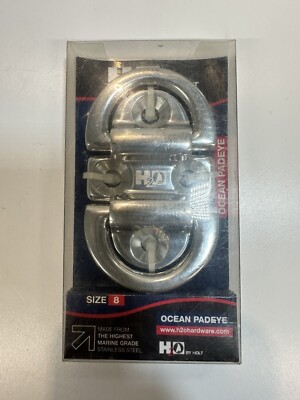 Holt Segeln Marine Edelstahl Doppel Ozean Pad Auge Größe 8 B14