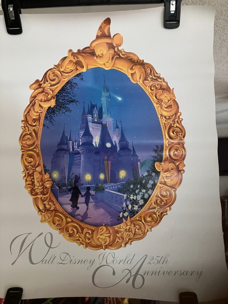 ディズニー 1996年 WDW25周年 限定　25周年記念ポスター s-l1200.jpg