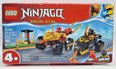 LEGO Ninjago Dragon's Rising 71789 Kai and Ras Car Bike Battle Set