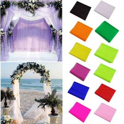 Crystal Tulle Fabric Organza Diy Craft For Wedding Party Decor