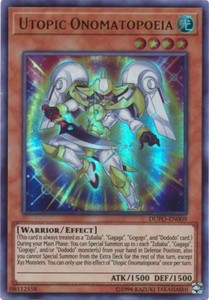 Utopic Onomatopeia - DUPO-EN009 - Ultra Rare - Unlimited Edition x3 - Near Mint
