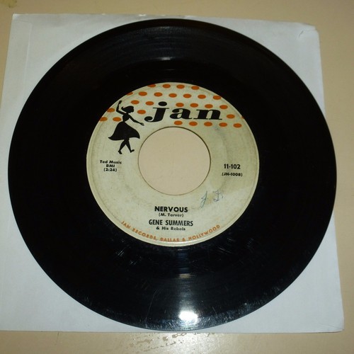 ROCKABILLY 45 RPM RECORD - GENE SUMMERS - JAM 102 - Imagen 2 de 2