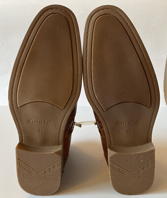 Kunsto Genuine Leather Oxford Boots Men display picture 1