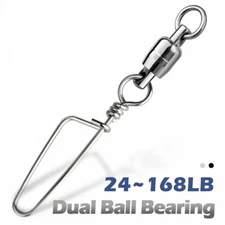  10~20Pcs Dual Ball Bearing Swivels Coastlock Snap Heavy Duty Tournament Snap