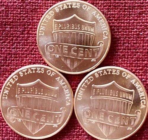 Centavo Lincoln Shield 2017-D BU - lote de tres - Imagen 5 de 5