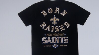 New Orleans Football Field Fans T-Shirt – NOLA Skyline Design Black Tee (S) - View #4