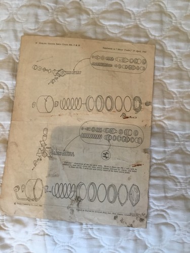 **GIRLING VACUUM SERVO UNITS MKI &11** MOTOR TRADER DATA No 340/C57 DATED 27/0 - Picture 3 of 3