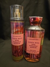New Bath And Body Costa Rica Pink Pineapple Sunrise Body Wash  Fragrance Mist