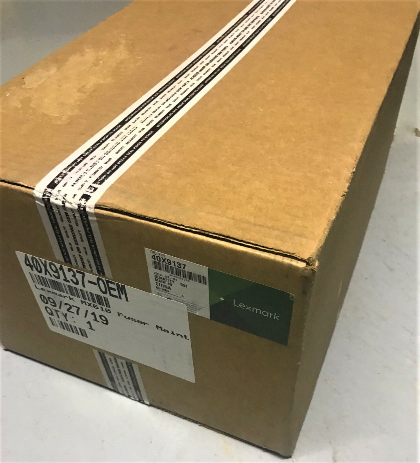 NEW GENUINE LEXMARK 40X9137 MX610 MX611 MX617 XM3150 FUSER MAINTENANCE