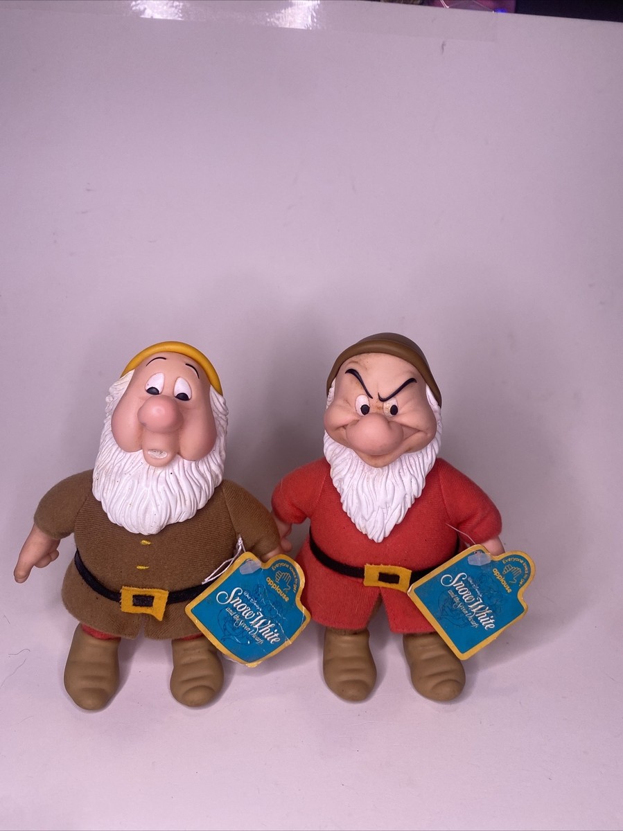 Vintage Disney Snow White And 7 Dwarfs Applause GRUMPY & SNEEZY | eBay