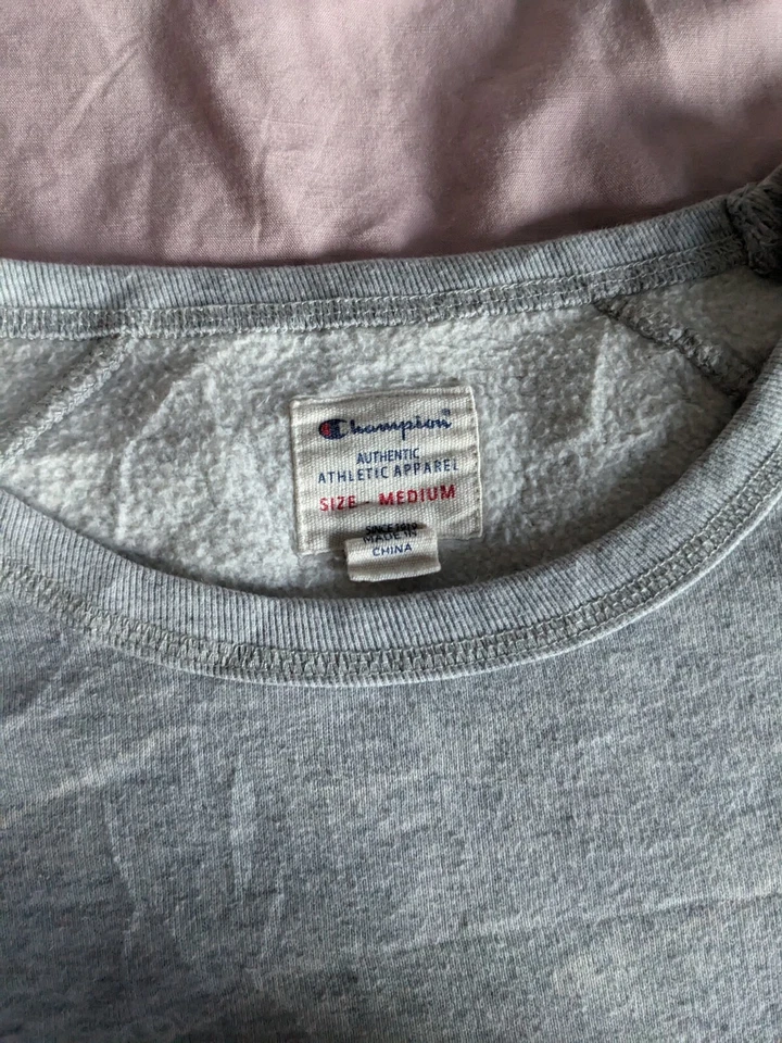 CHAMPION Sweatshirt Grey Mens M, photo 4 of 4
