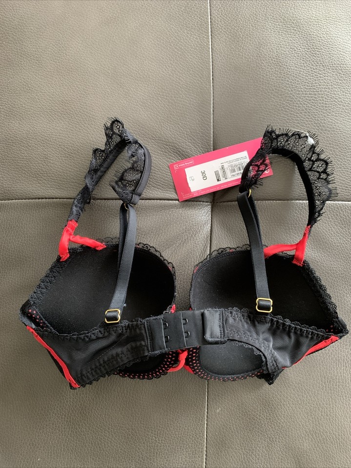 BNWT M&S BOUTIQUE UNDERWIRED PADDED BRA. BLACK MIX. UK 30D eBay