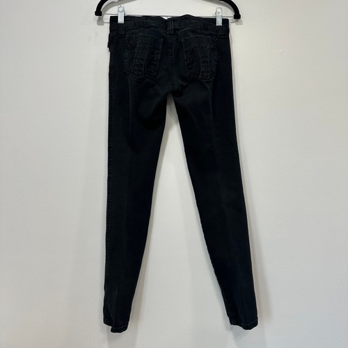 Pantaloni skinny donna TRIPP NYC taglia 1 neri bottoni mosca gotico emo punk - Foto 2 di 5