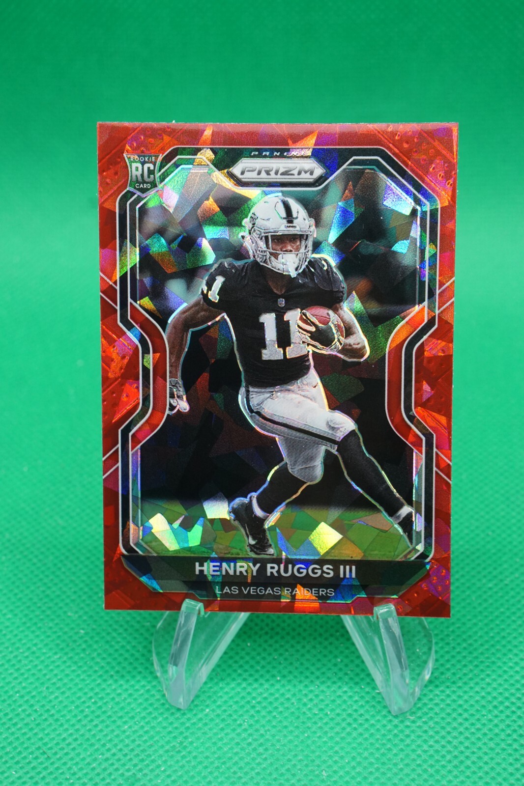 2020 Prizm Rookies Prizm Red Ice #372 Henry Ruggs III Las Vegas Raiders JM9