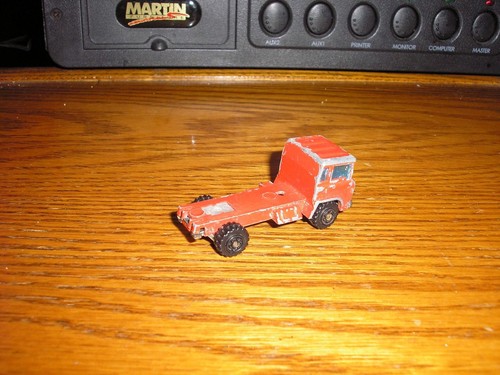 Vintage Nice Yatming Ford Flat Bed Cab Over HD Delivery Trucks Red Free Shipping - Picture 2 of 3