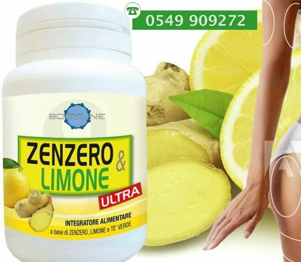 ZENZERO E LIMONE ULTRA integratore per dimagrire e sgonfiare. Prodotto Italia