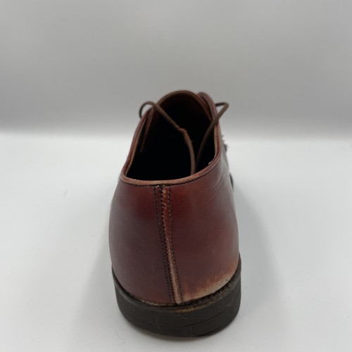 Alan McAfee Men’s Plain Toe Oxfords Burgundy Leather Size 11 London - Picture 9 of 14