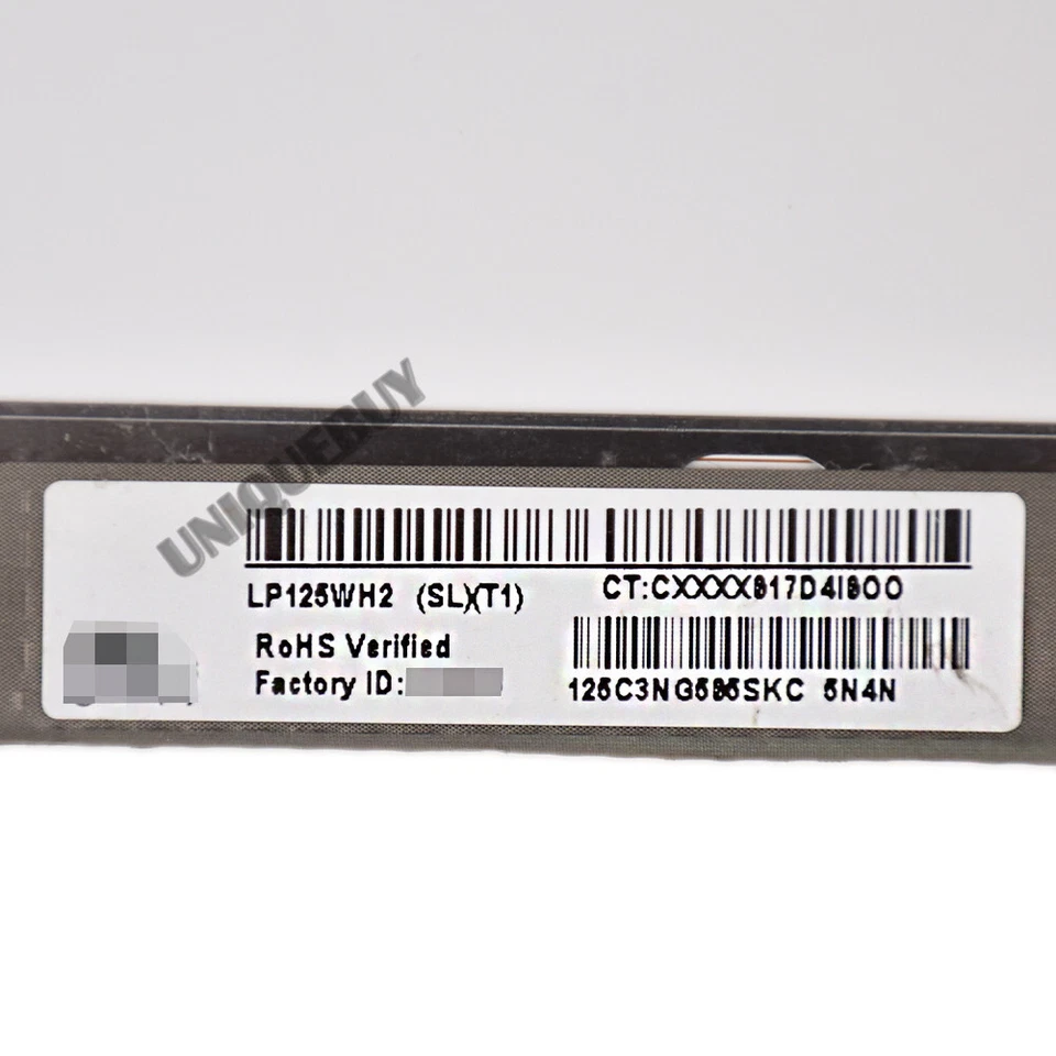 12.5" LED LCD Display Screen for Lenovo U260 K27 X230 LP125WH2-SLT1 40 pins LVDS - Image 3 of 4