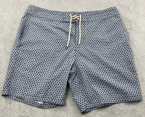Faherty Board Shorts Men's Large 35 Blue Swim Trunks Beach Draw String
