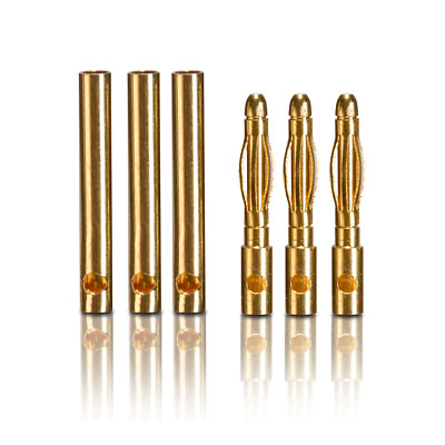 Gold Contact Connector Plug Female 2.0mm Brushless 3 Pairs partCore 100004