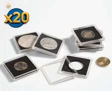 38mm 2x2 Coin Holders Morgan Peace Large Dollars Lighthouse Quadrum Snaplocks 20