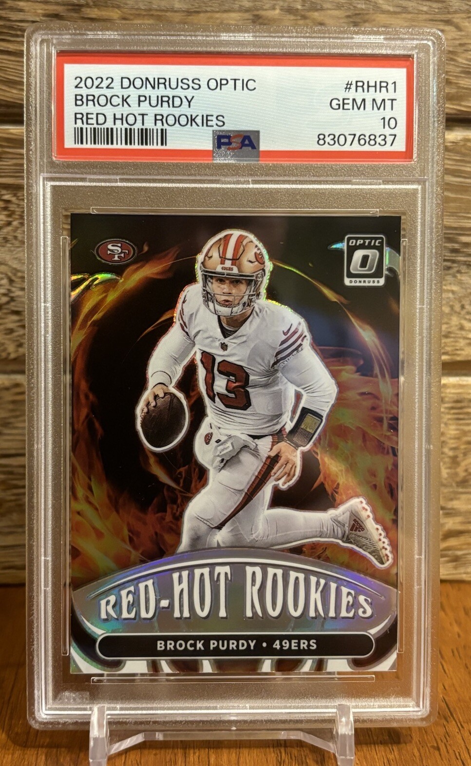 2022 Panini Donruss Optic - Red Hot Rookies #RHR-1 Brock Purdy (RC) PSA 10!