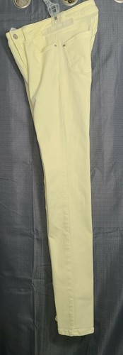 Zara Basic Z1975 Denim Jeans Womens Size 2 Skinny Pale Yellow Mid Rise - Bild 6 von 11