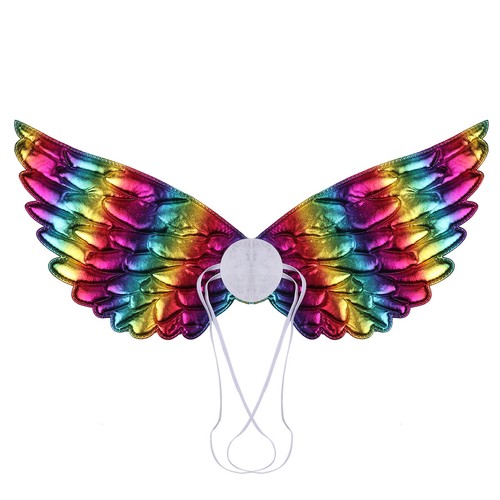 Angel Feather Wings Cosplay Christmas Fairy Fancy Dress Costume Event Kid Adults - Picture 21 of 33