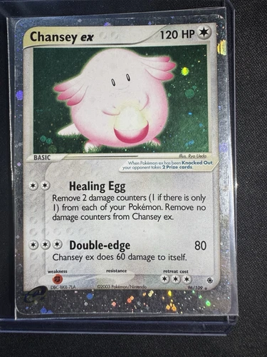 Chansey ex 96/109 Ultra Rare Pokemon EX Holo Ruby Sapphire Pokemon Card