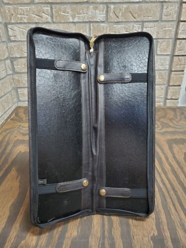 Vintage Krawattenhalter Reiseetuis Fach Organizer 2 Stück Schwarz Orange - Bild 3 von 18