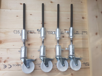 Gerüstturm verstellbare Rollen 4er-Set (38 mm, 40 mm 45 mm & 50 mm)
