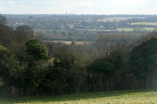 Photo 6x4 View from Path Hill Collins End The field is in the square.  Be c2009