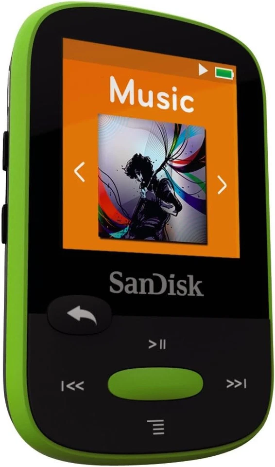 SanDisk Clip Sport 8GB - Lime - KOSHER MP3 Player - No FM Radio - Open box - Image 4 of 4