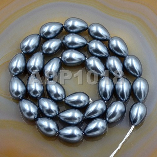Top Quality Czech Glass Pearl Pear Teardrop Loose Beads 15.5"Pick Sizes & Colors - Picture 26 of 29