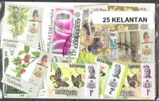Malaisie Kelantan 25 timbres