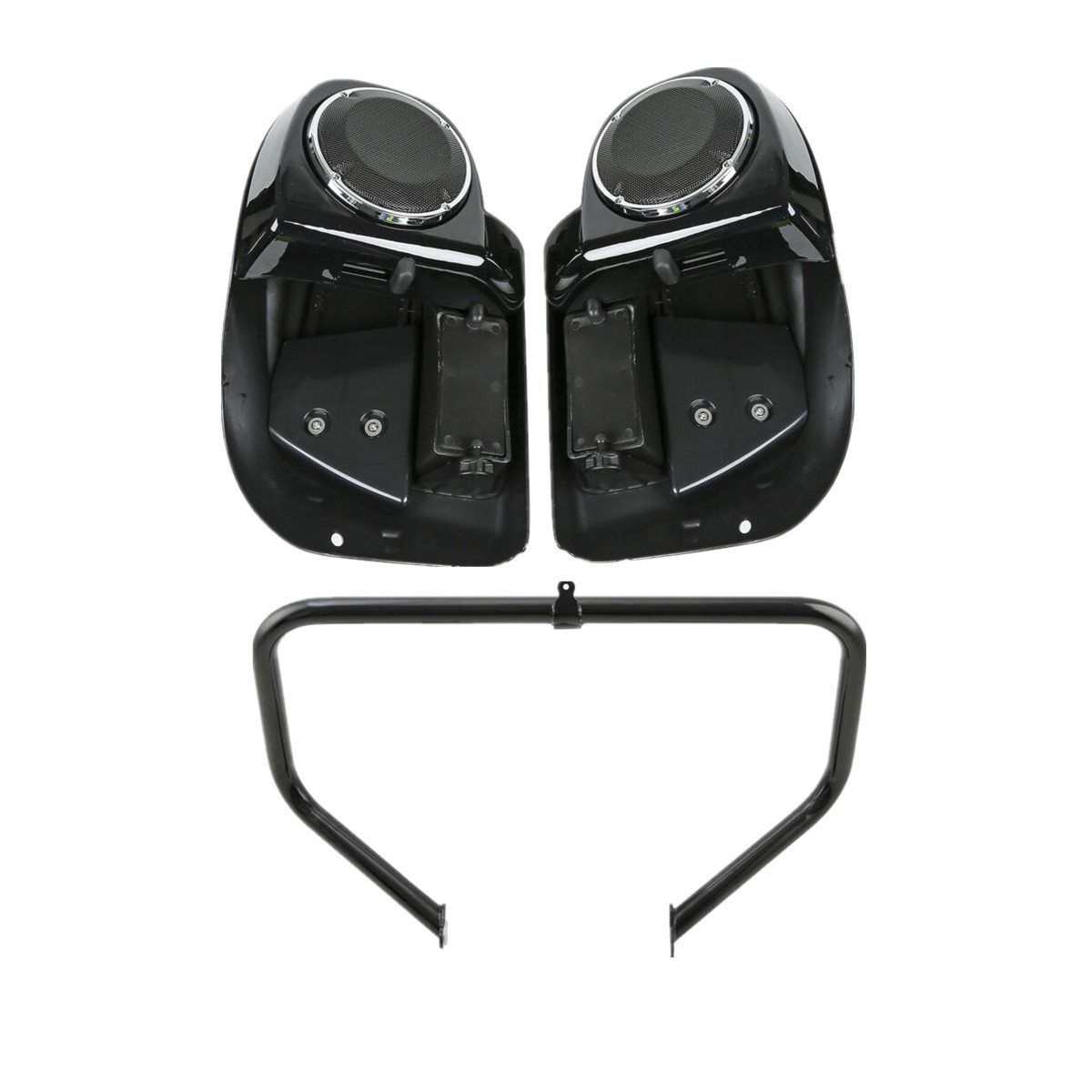 Lower Vented Fairings 6.5" Speakers Engine Bar Fit For Harley Touring 14-2024 23