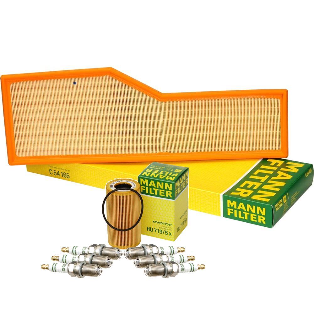 Mann Oil  Air Filter and 6 Bosch Nickel Spark Plugs Kit For Porsche 911 H6