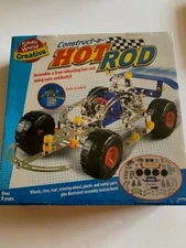 NEW SEALED, Construct-A-Hot Rod 180 Parts Tools, Erector Type