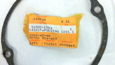 Kawasaki NOS NEW 11009-1503 Pulsing Coil Cover Gasket ZX ZX600