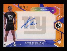 2020 Panini Elements Xavier McKinney Rookie Future Neon Sign Auto 026/149 #FS-XM
