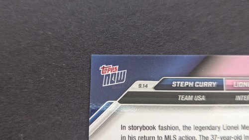 2024 Topps Now Blue #128 Night, Night! Stephen Curry Lionel Messi /49 - Picture 10 of 20