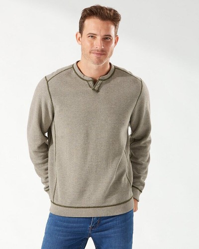 $99.50 Tommy Bahama Men's, Reversible FlipShore Abaco Pullover, Olive/Gray, XXL - 第 7/7 張圖片