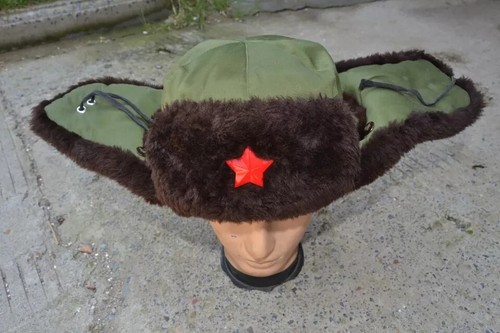 Original chinesische Militär Ausgabe PLA ARMEE Winter Uschanka Mütze mit Metallstern 60CM - Bild 7 von 13